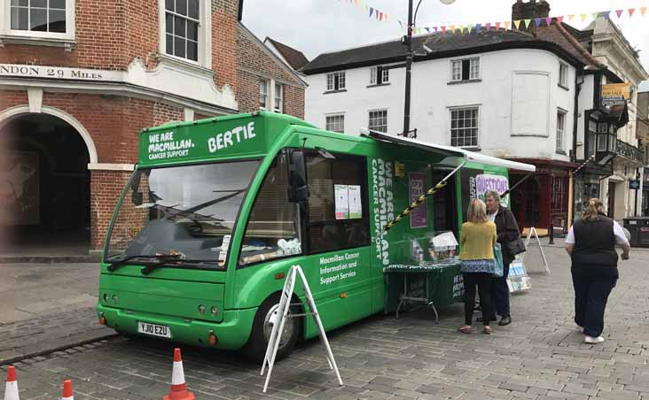 Macmillan Cancer support Optare Solo Bertie